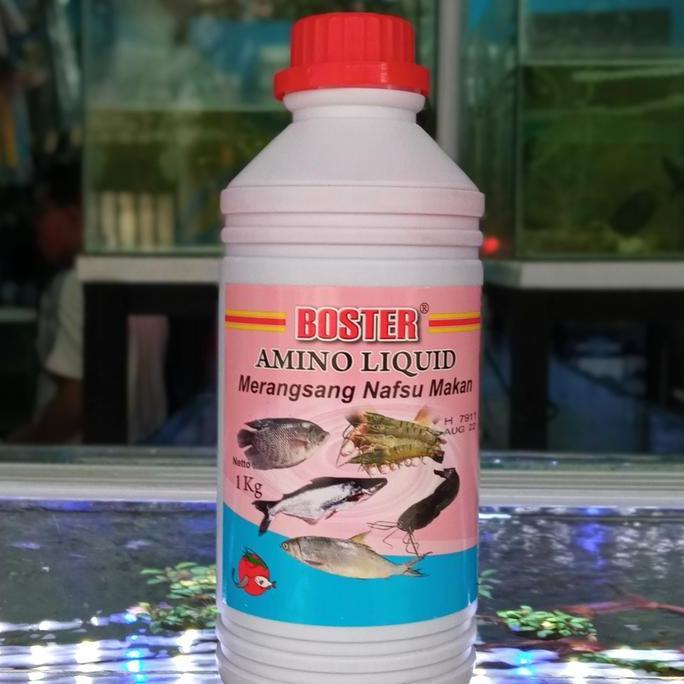 BOSTER AMINO LIQUID 1KG ASAM AMINO CAIR UNTUK IKAN