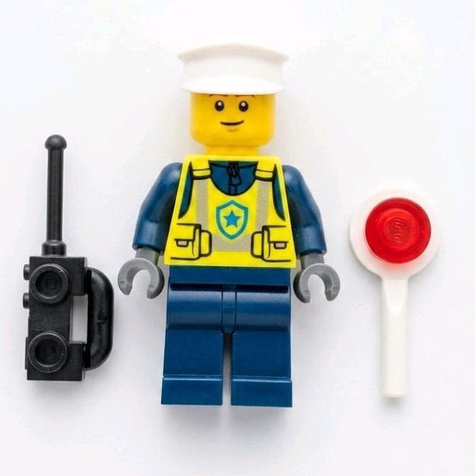 Promo Lego minifigure Traffic Police Policeman Police officer / polantas polisi lalu lintas ( new ) 