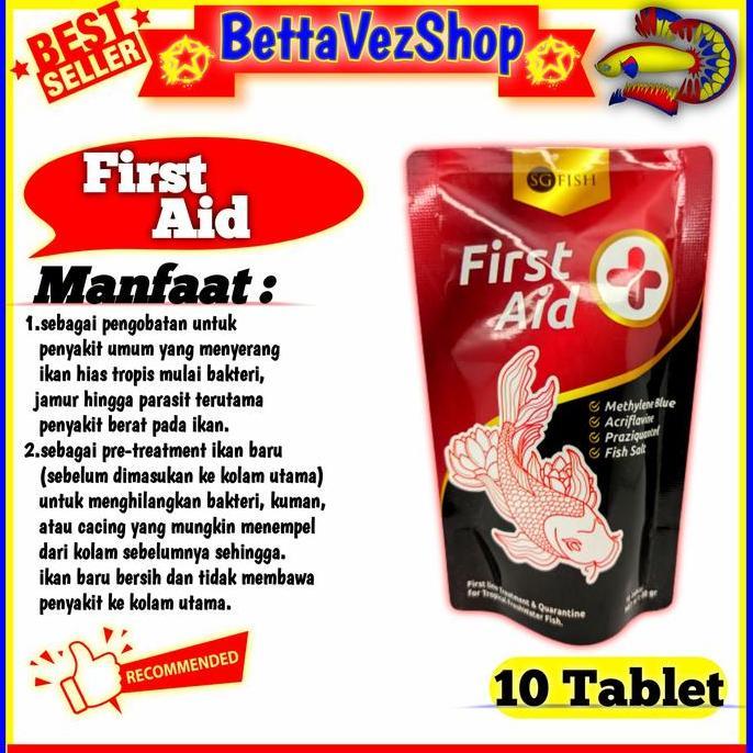 FIRST AID PLUS TABLET BY SG FISH METHYLENE BLUE ACRIFLAVINE