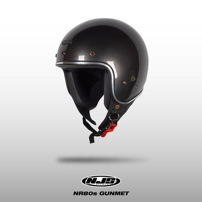 Comet- Njs Nr80'S Solid List Chrome -Helm Retro | Helm Njs | Njs Retro | Retro | Njs Nr80S | Nr80S P