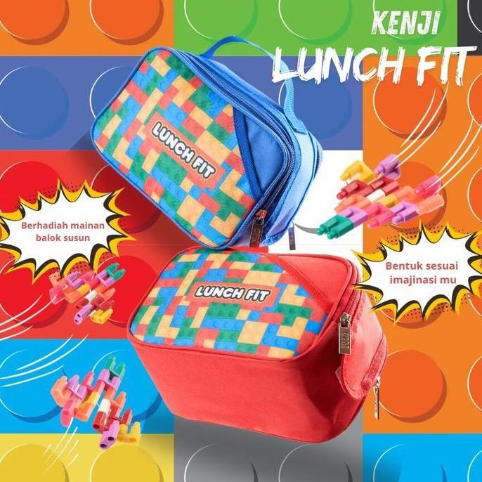 Cpm Tas Bekal Kenji Set 0F 4 Pcs /Tas Bekal Alumuniun Fol /Tas Bekal Motif Balok