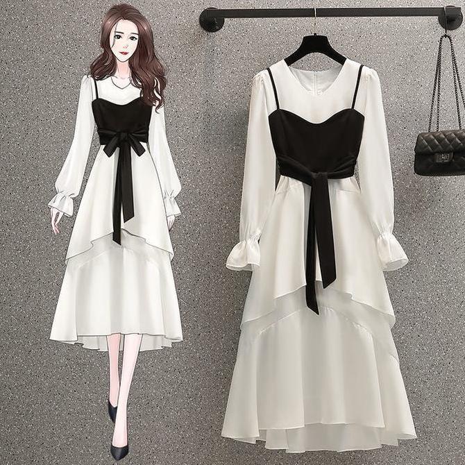 Susana ID KOREAN BW DRESS D004