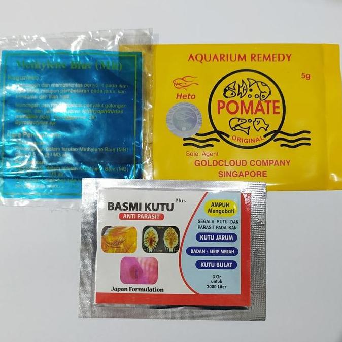PAKET OBAT KARANTINA IKAN KOI / GOLDFISH / MAS KOKI / IKAN HIAS