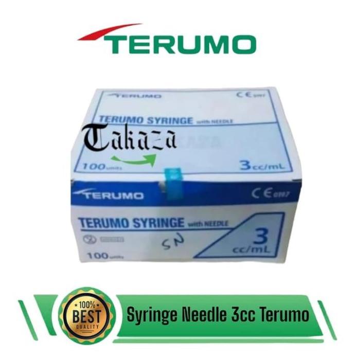 Syringe Terumo 3ml Spuit 3cc with Needle isi : 100