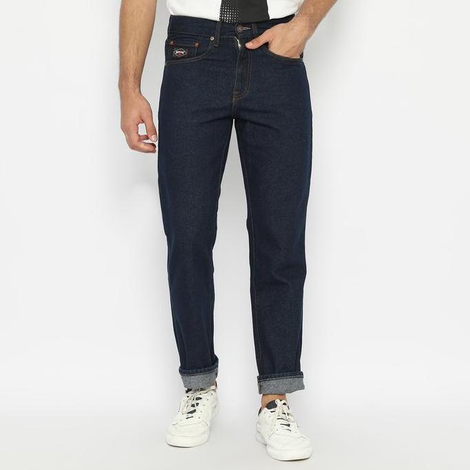 Colzon- Papperdine 307 Rinse Loose Fit Selvedge Celana Panjang Jeans Pria