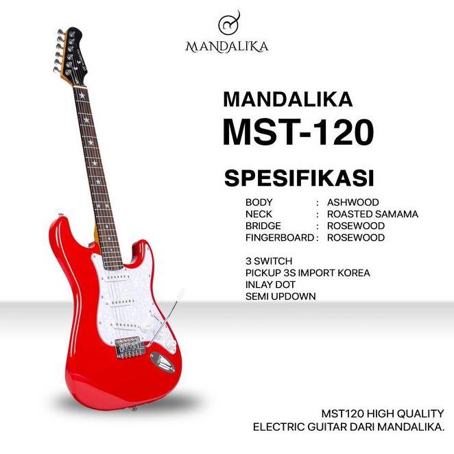 Mandalika Mst Gitar Elektrik Gloss Finish