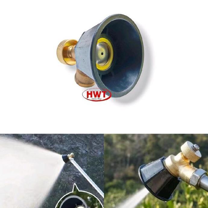 Nozzle Sprayer Adjustable Kuningan Elektrik Manual Corong Hitam TU26 CBA