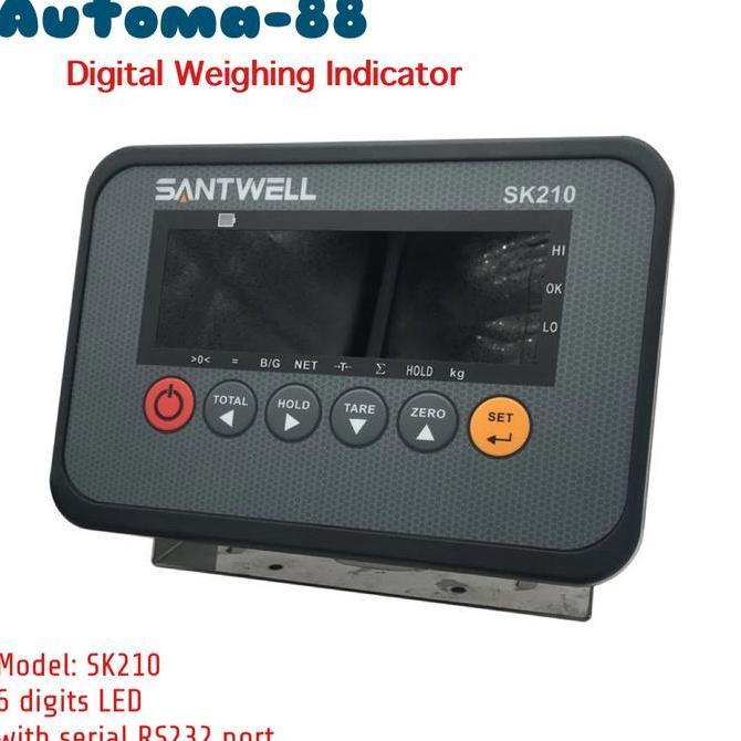DIGITAL LOADCELL LOAD CELL INDICATOR AC 220V RS232 SANTWELL SK-210
