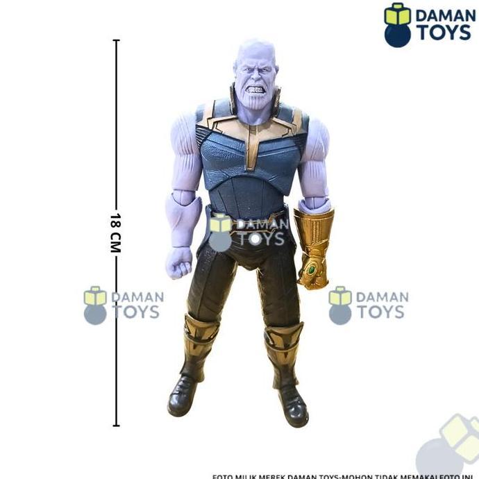 Best Seller Action Figure Marvel - Hulkbuster Thanos Spider-Man Batman koleksi Mainan anak laki-laki