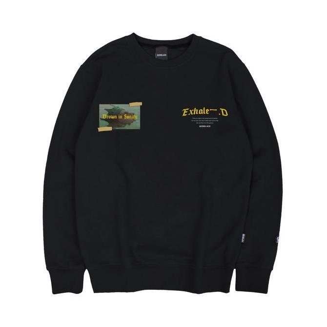 Dobujack Sweater Exhale Black Crewneck
