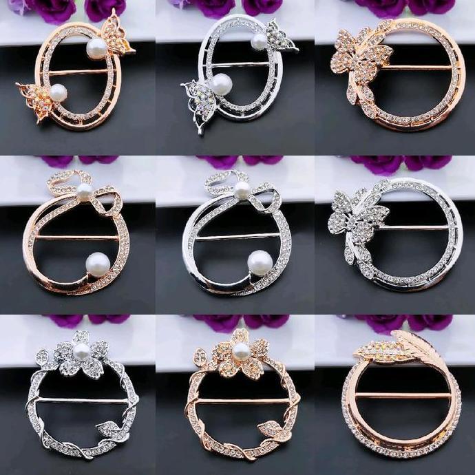 Ring gesper | Gesper hijab | Gesper kain Muslim Kerudung Wanita Panjang Peniti