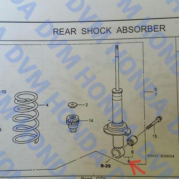 Shockbreaker Belakang IKYBI CRV RD