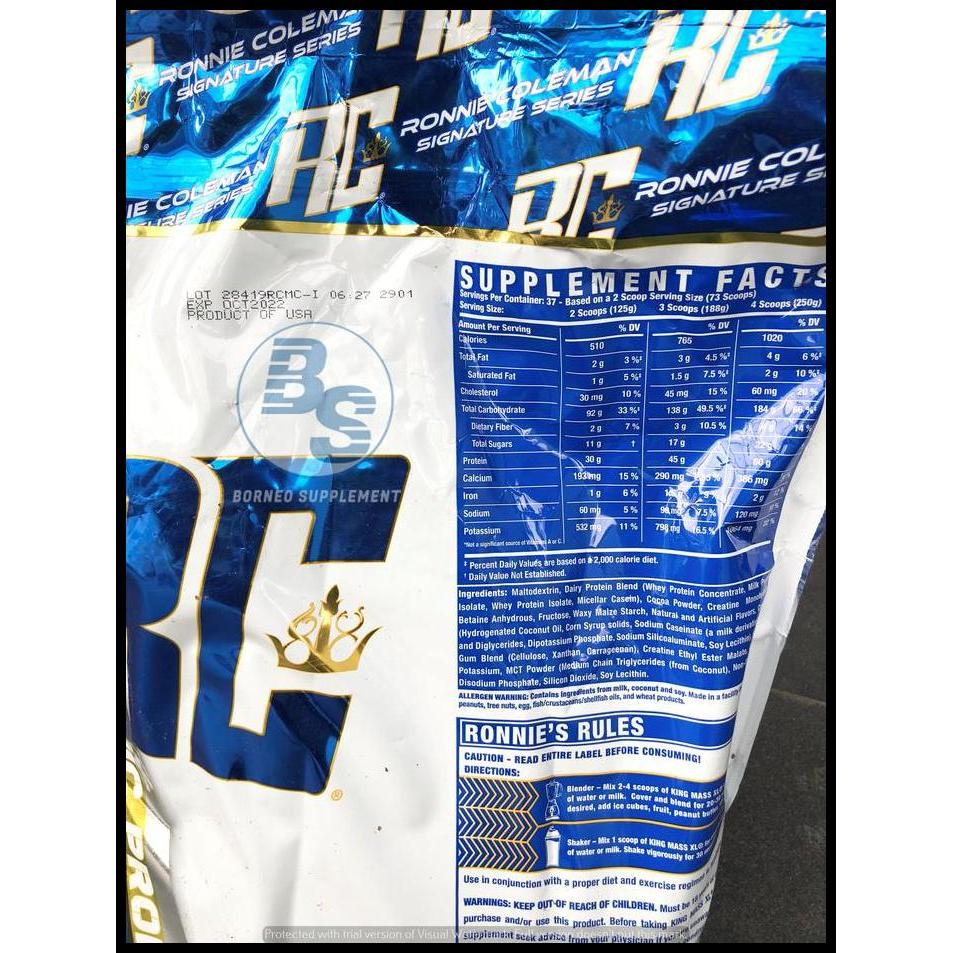 Best Seller Rc Kingmass Gainer 10 Lbs King Mass 10Lbs Bpom