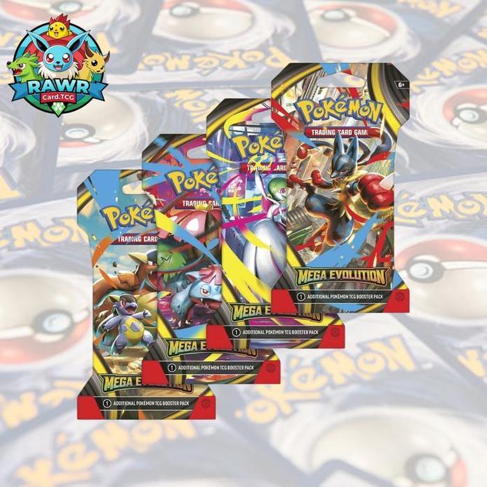 Pokemon Mega Evolution Booster Pack SLEEVE / LOOSE PACK - English Version Card TCG