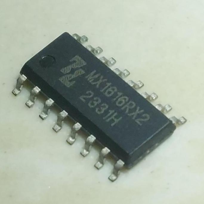 MX1616RX2 SOP-16 SMD TEMPEL MX1616 RX2 1616RX2 MX IC RC CAR PARTS KOMPONEN MOBIL REMOT SE27