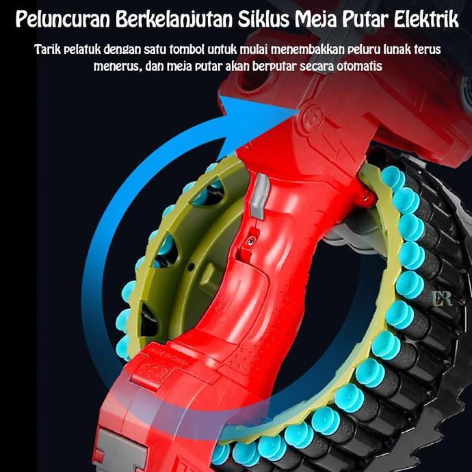 Set Mainan Paket Lengkap Dual Mode Anak Busur Panah Crossbow Dan Shot