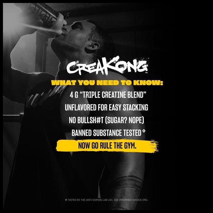 Terbaru Mutant Creakong Creatine 100 Servings Bpom Suplemen Fitness Kreatin Gym