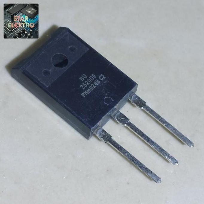 BU 2520DF TO-3PF BU2520DF DF 2520 BU2520 SILICON POWER NPN TRANSISTOR DAMPER DIODA 10A 800V 35W PHIL