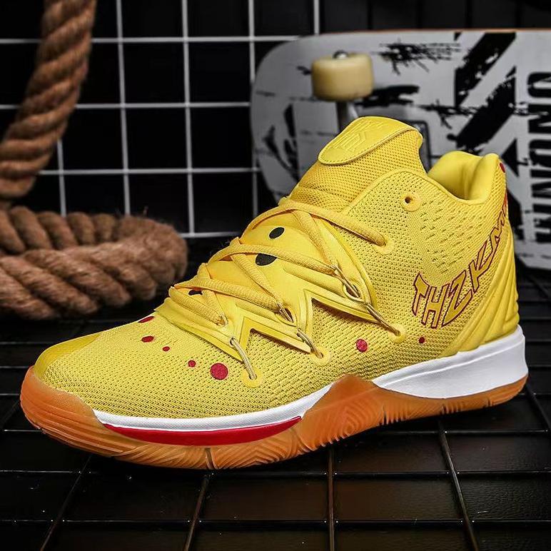 big promo 40-44 sepatu basket nba superstar kyrie irving 5 basketball shoes spongebob  patrick octop