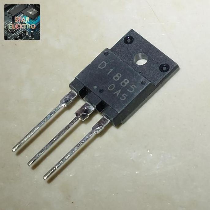D1885 TO-3PF 2SD1885 SANYO SEMICON TRANSISTOR REGULATOR POWER SUPPLY TR 1500V HPV MBIT PROCESS 2SD 1