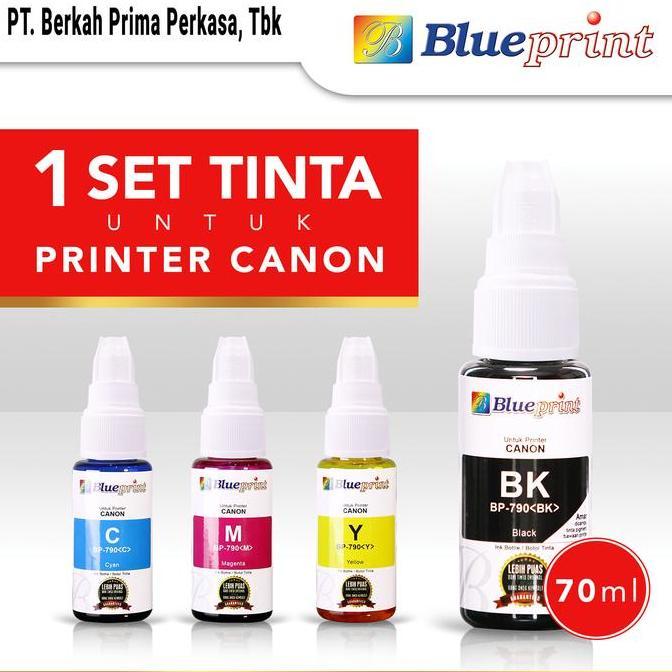 TINTA ORIGINAL BLUEPRINT 790 FOR PRINTER CANON G1010 G2010 - 1 SET MURAH