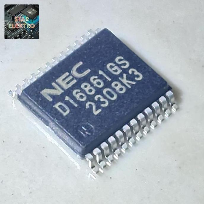 D16861GS SSOP-24 NEC D16861 GS IC CHIP DRIVER IGNITION MOBIL ECU NISSAN D16861G UPD16861GS SE27
