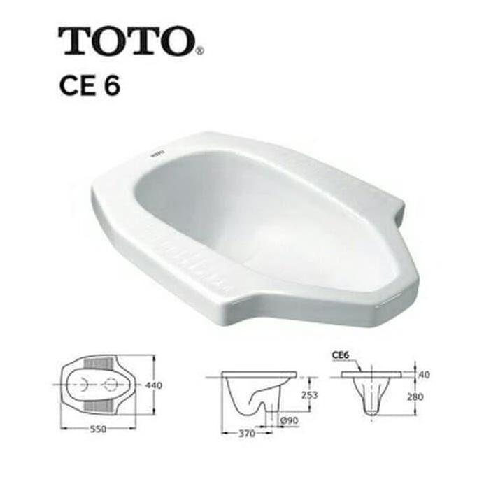Closet Jongkok Toto Ce 6 Putih