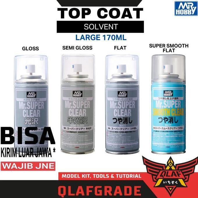 TOP COAT SUPER VARIAN MR HOBBY SUPER CLEAR SMOOTH TOPCOAT ORI JAPAN MURAH