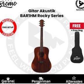 Gitar Akustik Bromo BAR1HM Solid Mahogany Original