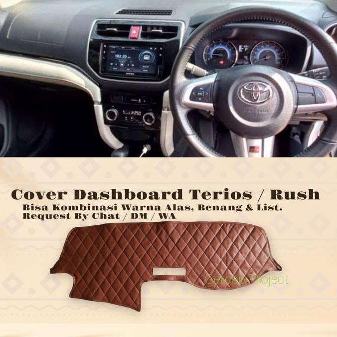 COVER ALAS DASHBOARD MOBIL TOYOTA RUSH DAIHATSU TERIOS ALL NEW PELINDUNG DASBOR ASESORIS VARIASI MOT