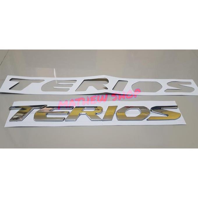 Emblem Kap Mesin Terios Chrome / Logo Kap Mesin Terios / Emblem Terios Import Quality