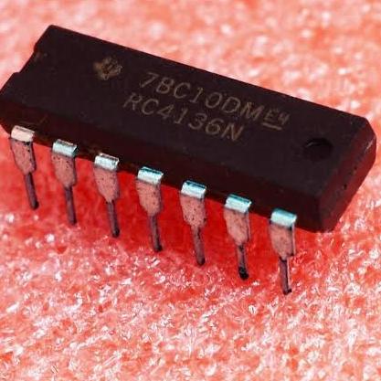 RC4136N RC4136 RC 4136 QUAD OPAMP GP IC DIP-14 3MHZ RC413GN SE27