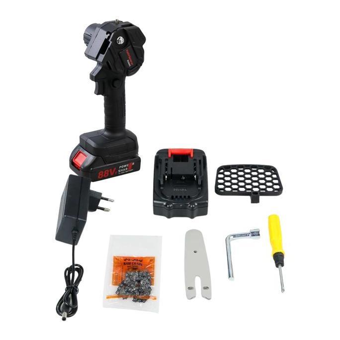 Power- Gergaji Listrik Mesin Senso Kayu Mini Cordless Portable Rechargeable