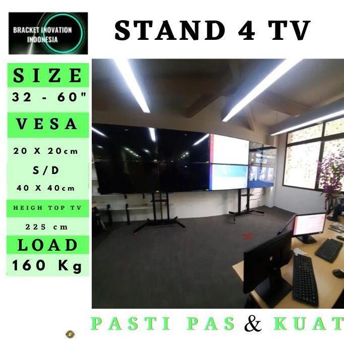 Stand bracket tv | Standing bracket tv 4 layar  55 50 49 43 32 inch