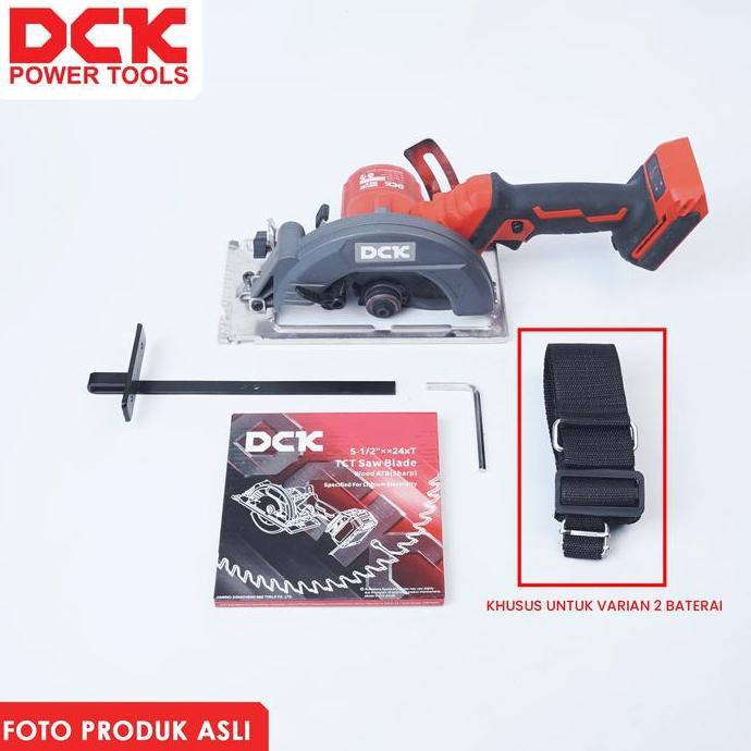 Power- Dck Cordless Brushless Circular Saw 140Mm / Mesin Sirkel 5.5 Inch / Sirkel Potong Kayu 5.5" K