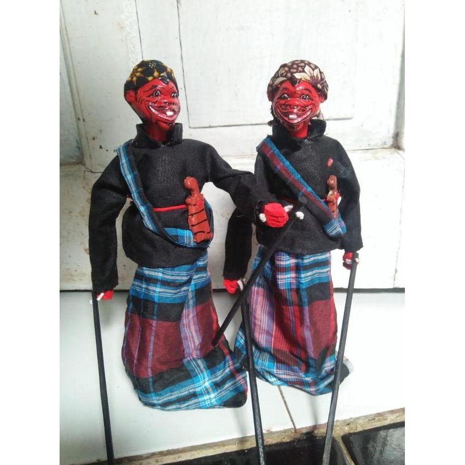 Decorao - Wayang Golek Cepot Hiasan Pajangan 25 Cm Patung Boneka Seni
