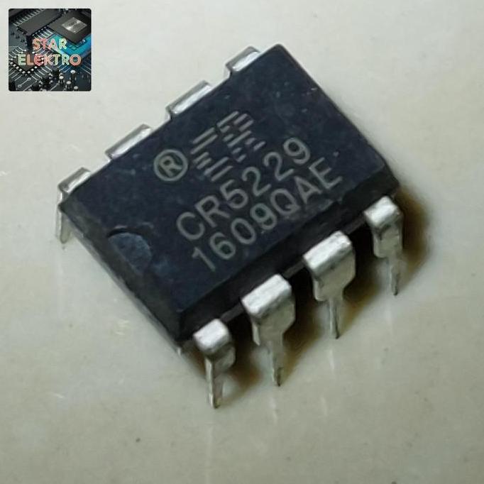 CR5229 DIP-8 TANCAP CR 5229 CHIP RAIL IC PWM MOSFET SWITCH CRS229 KOMPONEN SE27