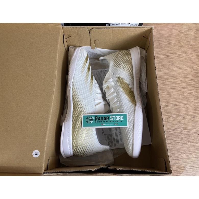 cuci gudang sepatu futsal adidas x ghosted.3 in white gold eg8204 original bnib