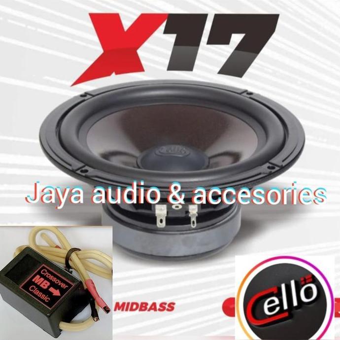 Speaker Midbass Cello X17 Include Crossover Midbass