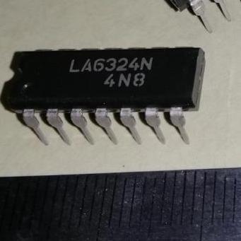 LA6324N LA6324 LA 6324 N IC DIP-14 QUAD OP AMPLIFIER AUDIO SANYO SE27