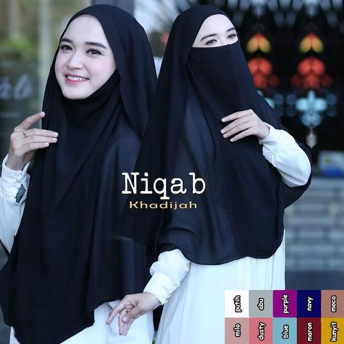 Khimar bergo Arab Jilbab Murah / jilbab masker instan / kerudung niqab / kerudung syari