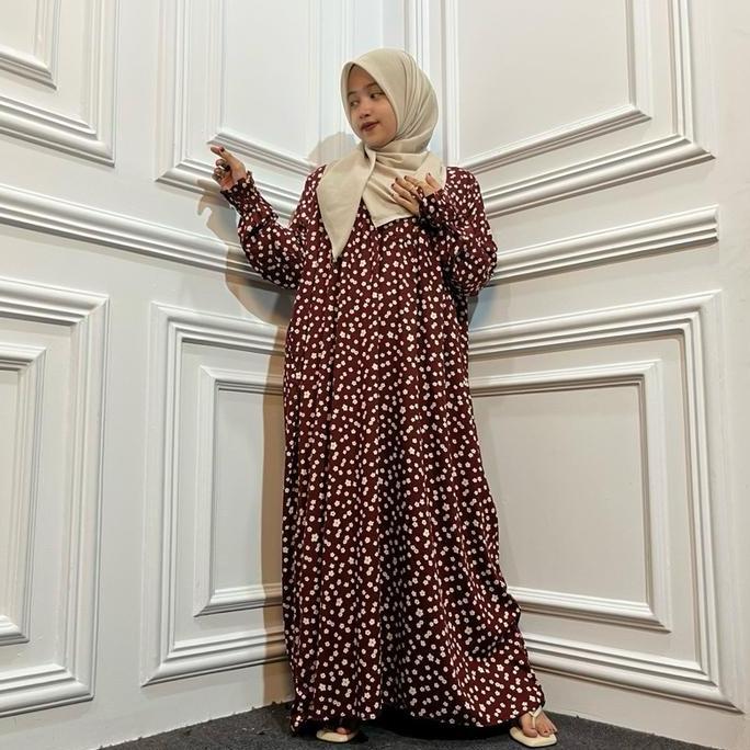 Syifa Zakia-Gamis Arumi Bahan Rayon Premium Tali jari