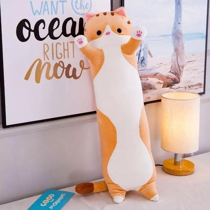 Lucu- Bantal Guling Kucing/Boneka Bantal Kucing/Boneka Bantal Lucu/Boneka Bantal Imut/Boneka Guling 