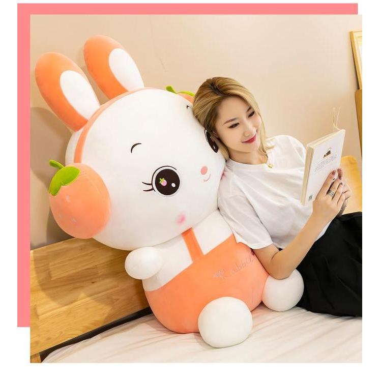 Lucu- Boneka Kelinci Rabit Impor Earphone 30Cm Kado Ultah P Rabbit Kado Souvenir Dolls Toys