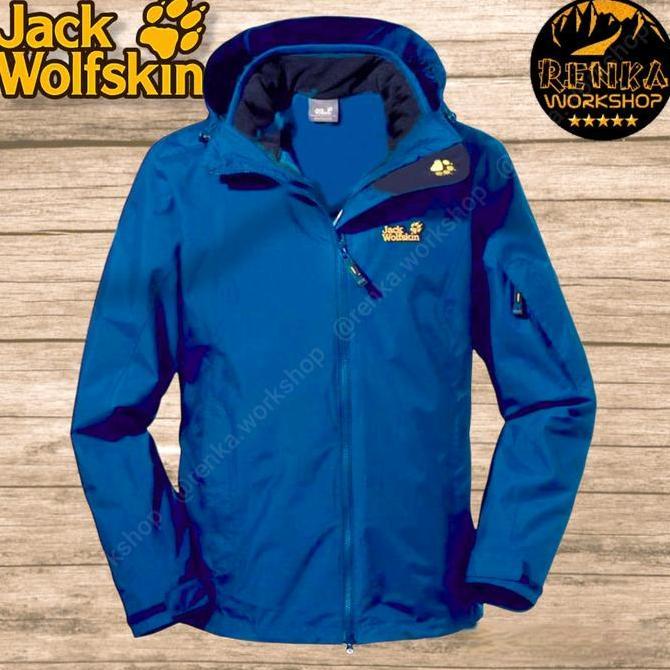 FYP JACK WOLFSKIN (JWS) LIBERTINE XT TEXAPORE JACKET - SIZE L EU BLUE *