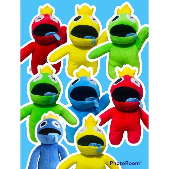 Lucu- Boneka Roblox / Boneka Roblox Rainbow Friend / Boneka Rainbow Roblox Biru/ Mainan Roblox Frien