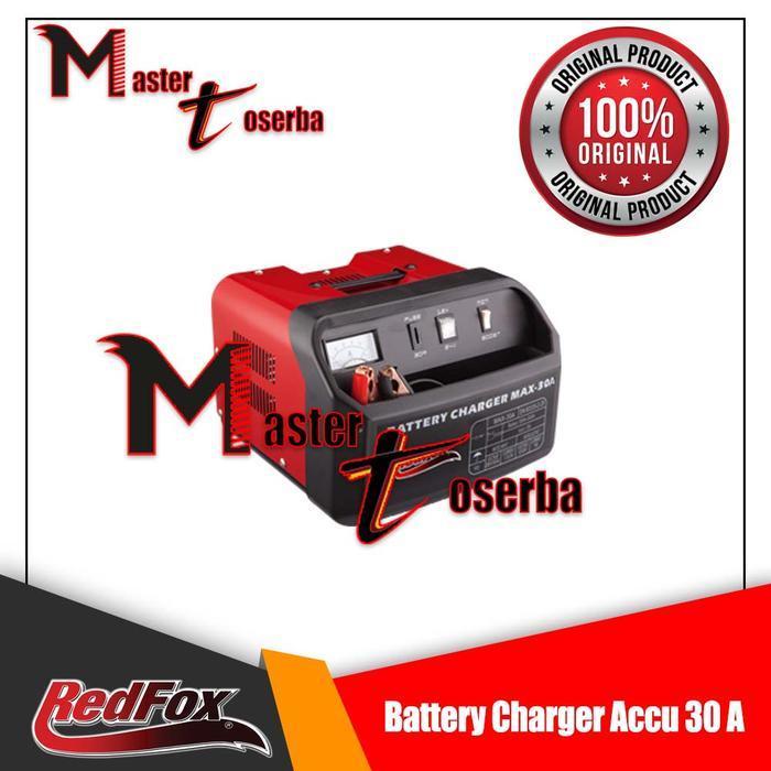 Battery Charger Accu Charger Aki Max-30A Redfox Original Dan Terpercaya