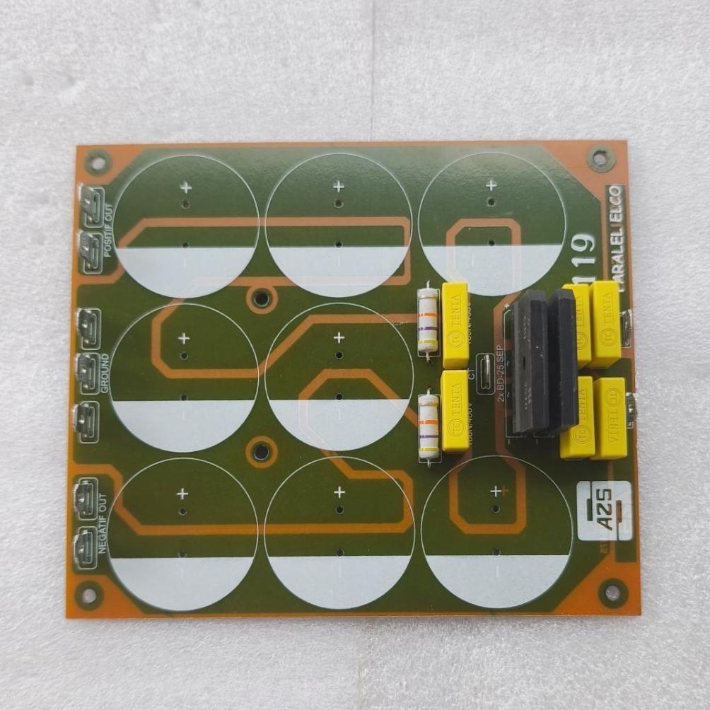 PCB Paralel 8 Elco Full Komponen Plus Skun