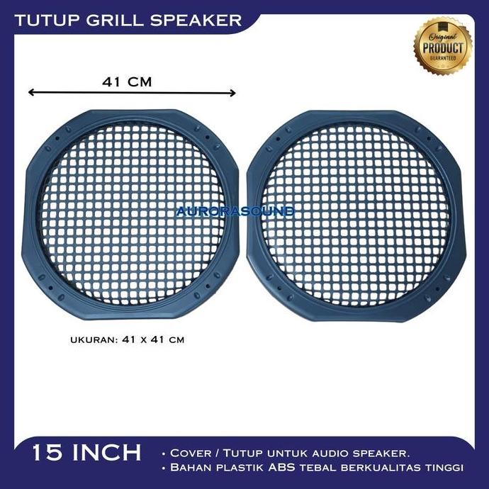 TUTUP GRILL SPEAKER 15 INCH 15IN 15" RAM BOX PIGURA 2 PCS