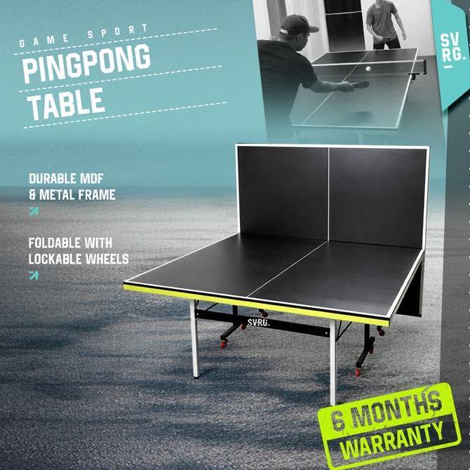SVRG Meja Pingpong Tenis Meja - Table Tennis Lipat Premium